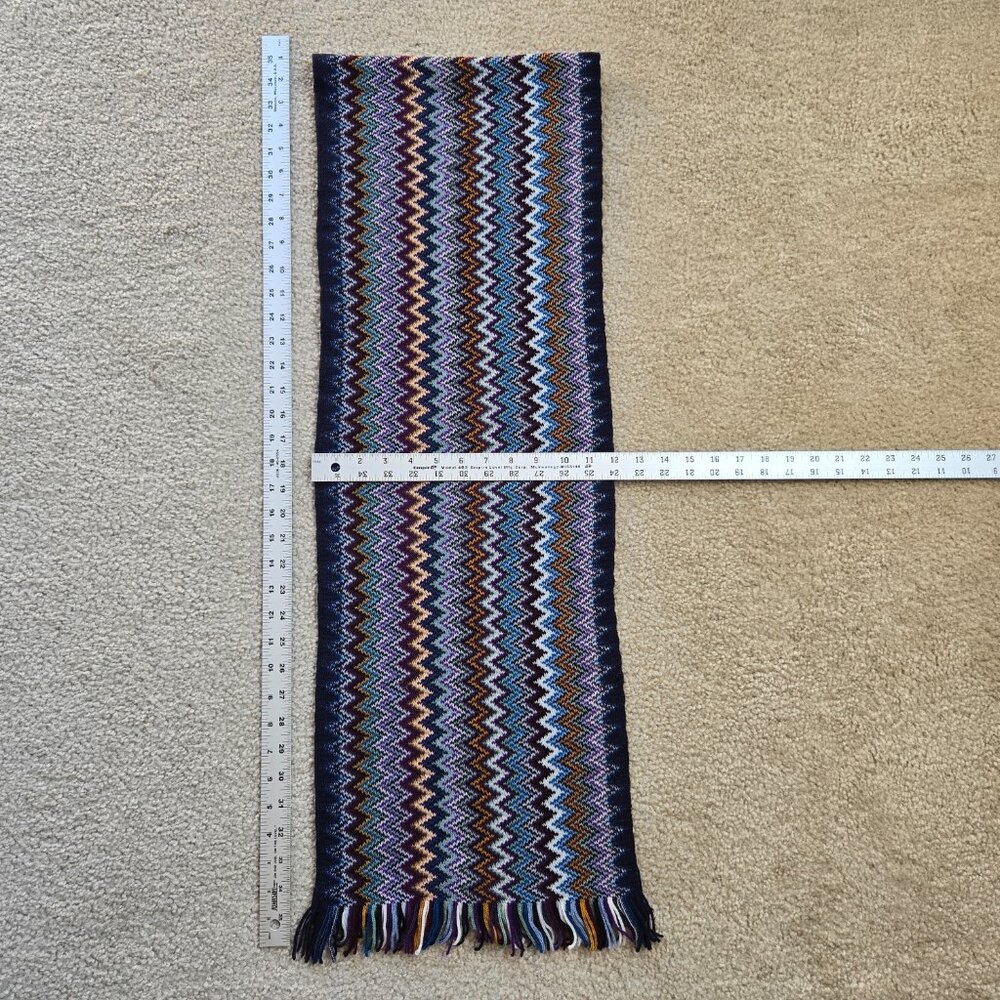 Missoni Zig Zag Scarf wool blend - Picture 7 of 7